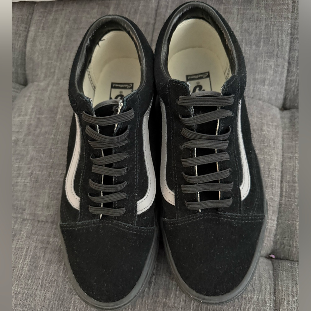 Vans Black and Grey Customs Suede